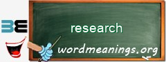 WordMeaning blackboard for research